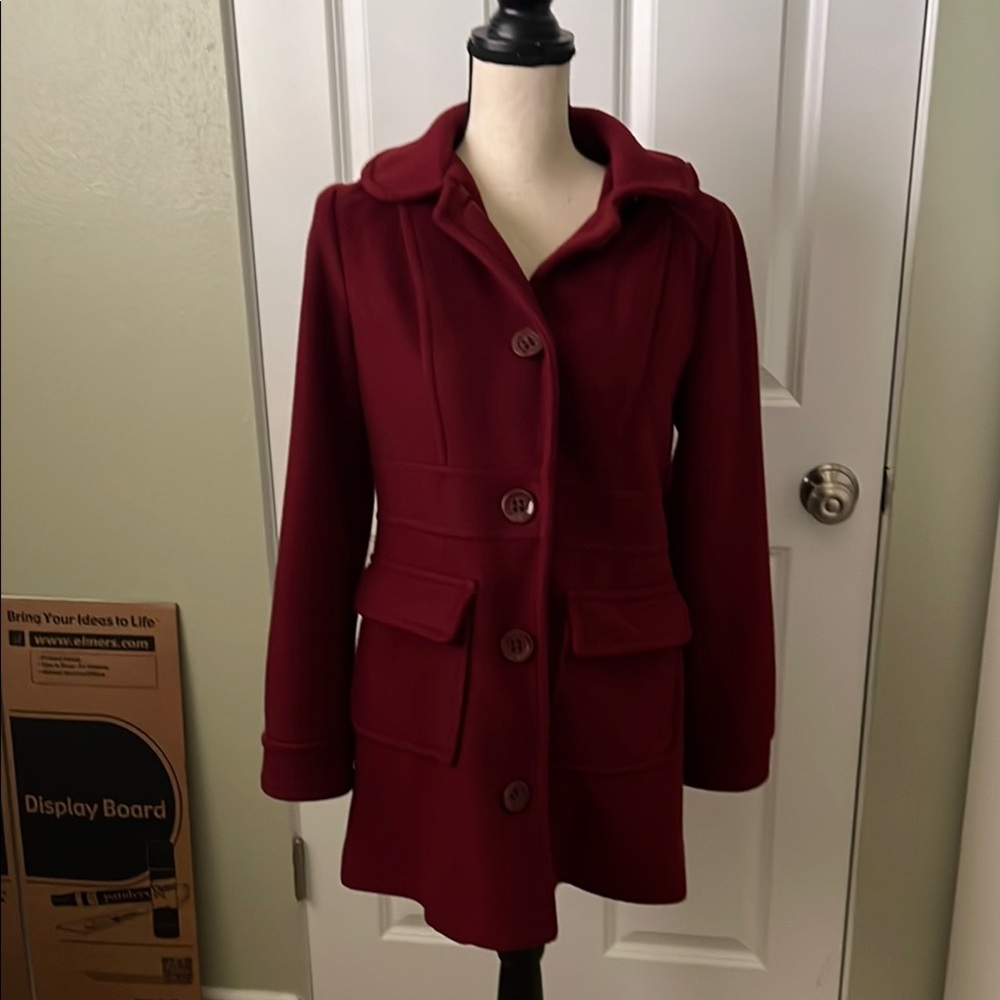 Women's Burgundy Coat